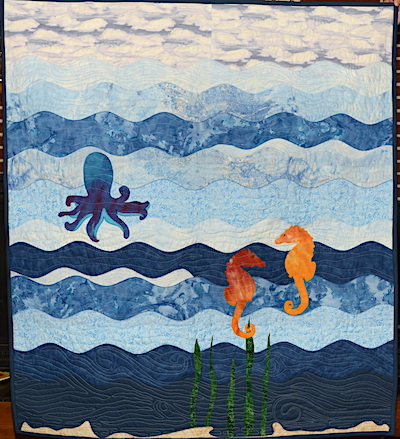 Ocean baby quilt new arrivals